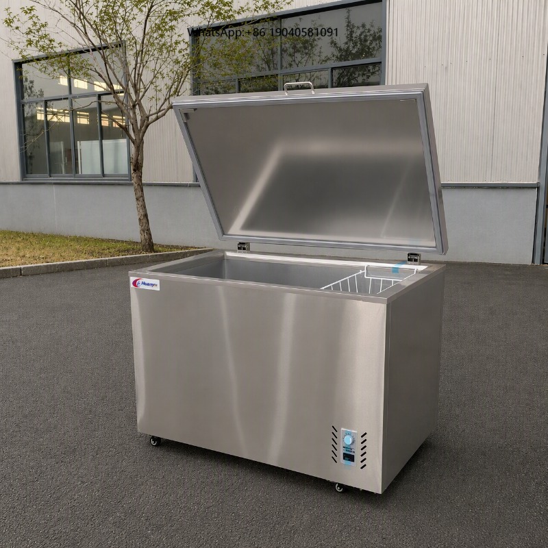 Commercial Chest Freezer - Materiał: stal nierdzewna. Lodówka przemysłowa do