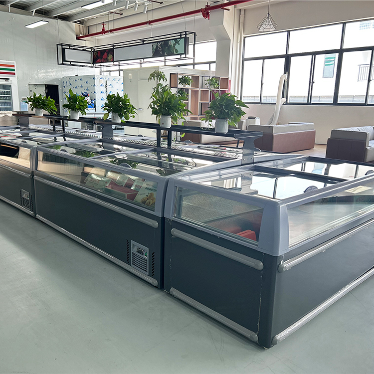 Commercial Chest Freezer - Komercyjna zamrażarka skrzyniowa, wyspa chłodnicza, zamrażarka