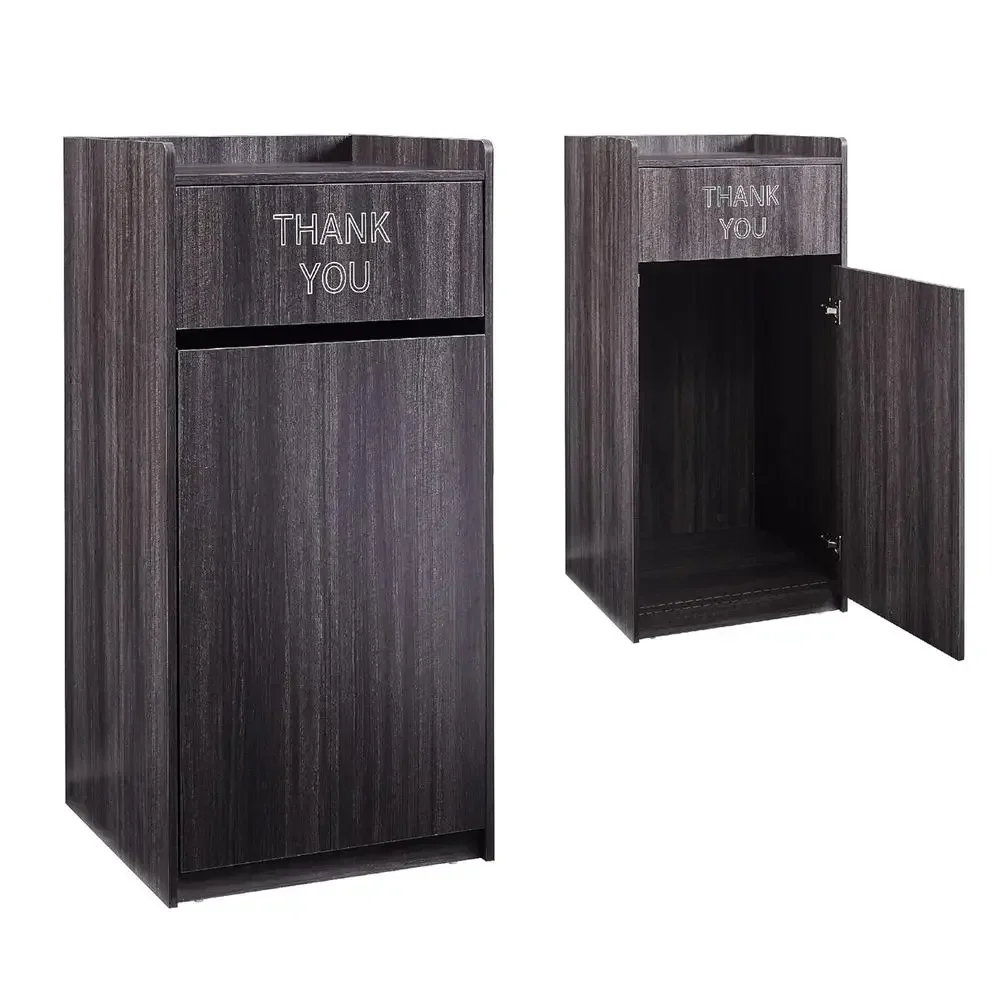 Commercial Kitchen Bin - 40-galonowy drewniany kosz na śmieci z