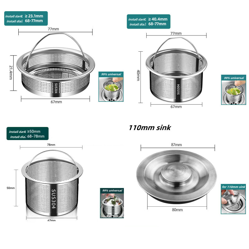 Korek sitka do zlewu kuchenneg – Commercial Kitchen Bin recenzja i cena