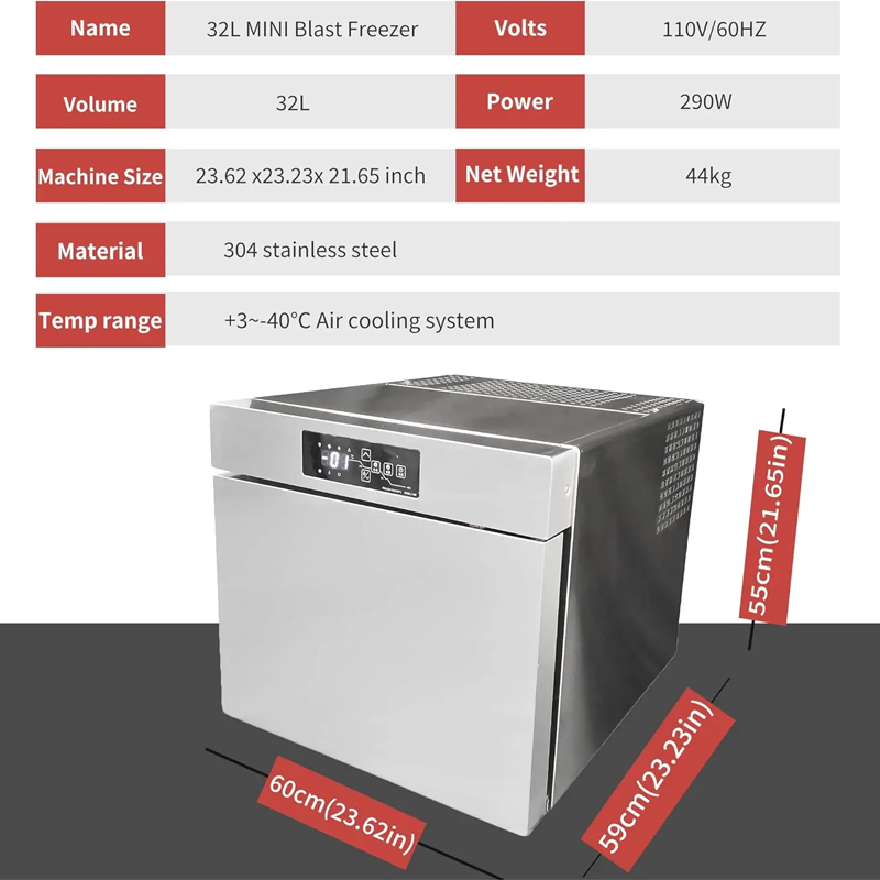 Szybki zamrażacz do owoców mor – Commercial Chest Freezer recenzja i cena